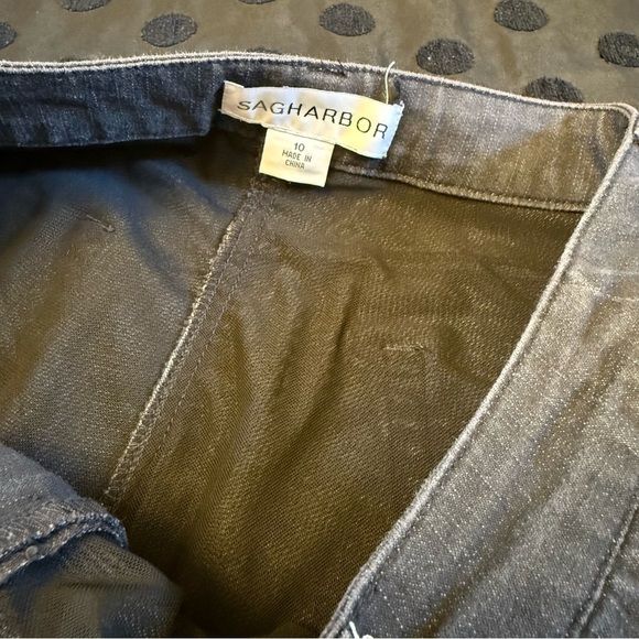 Sag Harbor Charcoal Trouser Pants Size 10 - Picture 3 of 7